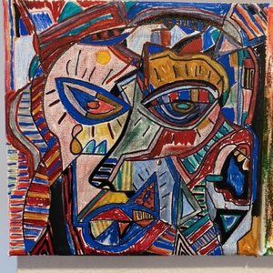 abstract oil painting